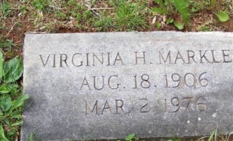 Virginia H. Markley Virginia H. Markley