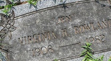 Virginia "Jen" Hunter Rowland Virginia "Jen" Hunter Rowland