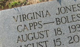 Virginia Jones Capps Boles Virginia Jones Capps Boles