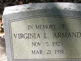 Virginia L. Armand Virginia L. Armand