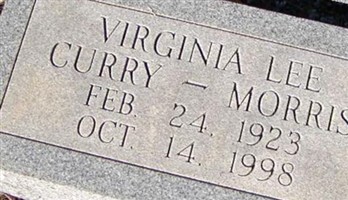 Virginia Lee Curry Morris Virginia Lee Curry Morris