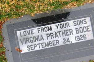 Virginia Lee Prather Bode