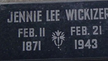 Virginia Lee Stapp Wickizer Virginia Lee Stapp Wickizer