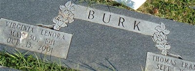 Virginia Lenora "Virginia" Ward Burk
