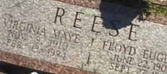 Virginia Maye Reese Virginia Maye Reese