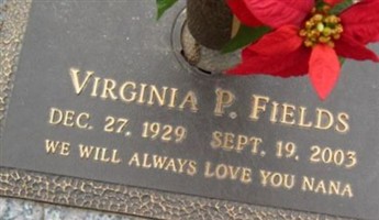 Virginia P. Fields Virginia P. Fields