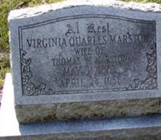 Virginia Quarles Marston Virginia Quarles Marston