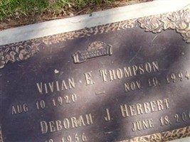 Vivian E Thompson Vivian E Thompson