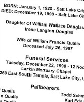 Vivian Irene Douglas Qualls