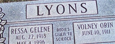 Volney Orin Lyons Volney Orin Lyons
