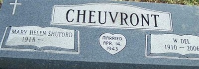 W Del Cheuvront W Del Cheuvront