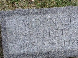 W Donald Haflett W Donald Haflett