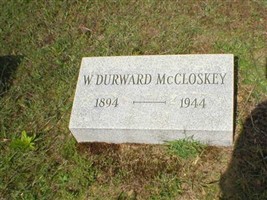 W Durward McClosky W Durward McClosky