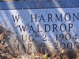 W Harmon Waldrop W Harmon Waldrop
