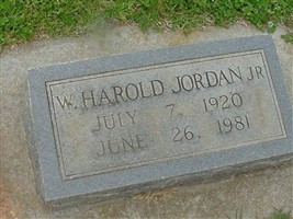 W. Harold Jordan, Jr W. Harold Jordan, Jr
