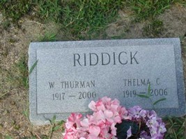W Thurman Riddick