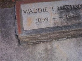 Waddie T. Mattison Waddie T. Mattison