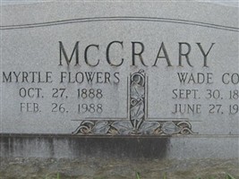 Wade Con McCrary Wade Con McCrary
