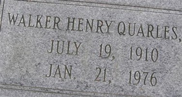 Walker Henry Quarles, Jr Walker Henry Quarles, Jr