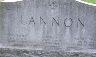 Walter Aloysius Lannon Walter Aloysius Lannon