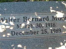 Walter Bernard Moore Walter Bernard Moore