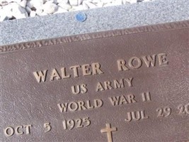 Walter "Bob" Rowe Walter "Bob" Rowe