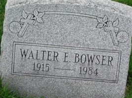 Walter E. Bowser Walter E. Bowser