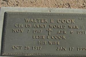 Walter E Cook