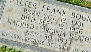Walter Frank Bounds Walter Frank Bounds