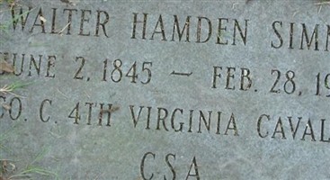 Walter Hamden Simms Walter Hamden Simms