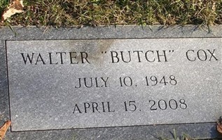 Walter Herbert "Butch" Cox, Jr Walter Herbert "Butch" Cox, Jr