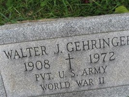 Walter J Gehringer Walter J Gehringer