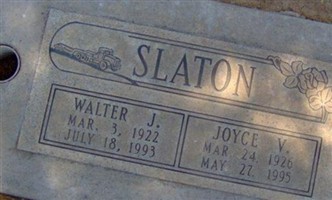 Walter John Slaton Walter John Slaton