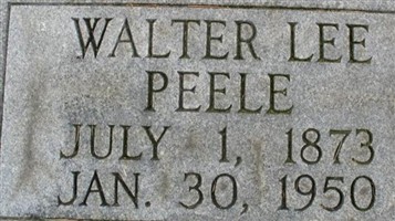 Walter Lee Peele Walter Lee Peele