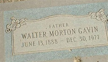 Walter Morton Gavin