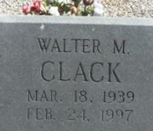 Walter M(Rabbit) Clack Walter M(Rabbit) Clack