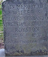 Walter S. Royston, Sr Walter S. Royston, Sr