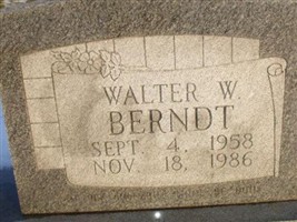 Walter W. Berndt Walter W. Berndt