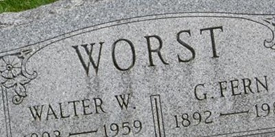 Walter W Worst Walter W Worst