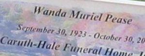 Wanda Muriel Merriott Pease Wanda Muriel Merriott Pease