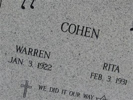 Warren Cohen Warren Cohen