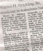 Warren H Strickling