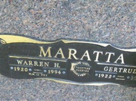Warren Harding . Maratta, Sr Warren Harding . Maratta, Sr