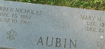 Warren Nicholas Aubin Warren Nicholas Aubin