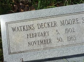 Watkins Decker Moore, Sr