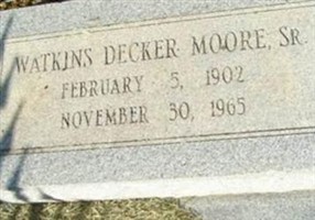 Watkins Decker Moore, Sr