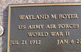 Wayland M. Boyer Wayland M. Boyer