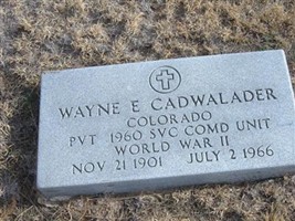 Wayne E. Cadwalader Wayne E. Cadwalader