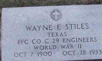 Wayne Excel Stiles, Sr Wayne Excel Stiles, Sr