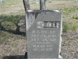 W. D. Holder W. D. Holder